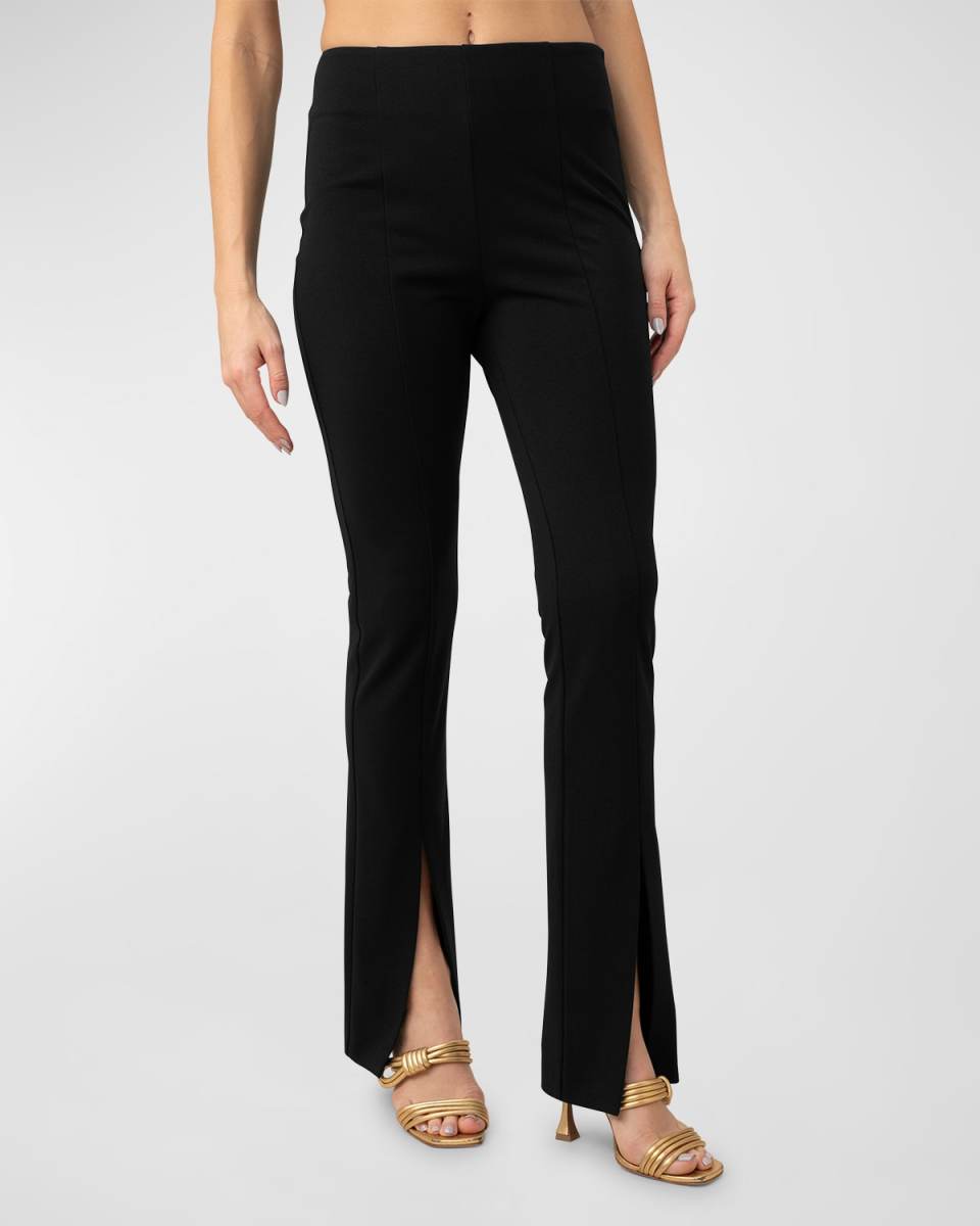 Carine 2 High-Rise Split-Hem Pants